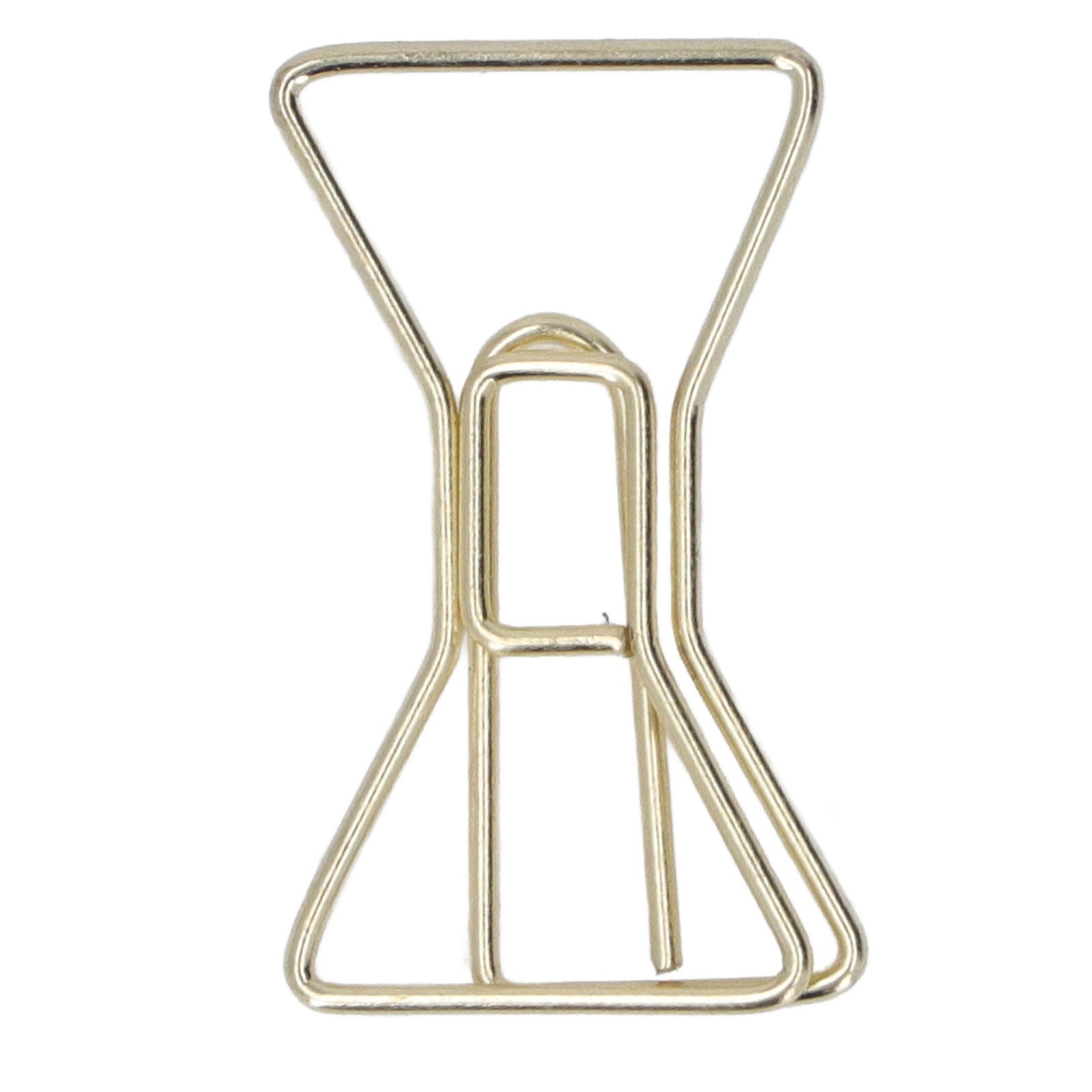 New 1Set 100pcs Office Unique Shape Paper Clips Metal Paperclips With Storage