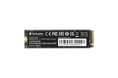 VERBATIM SSD Vi3000 Disk PCIe NVMe M.2 256GB 49373