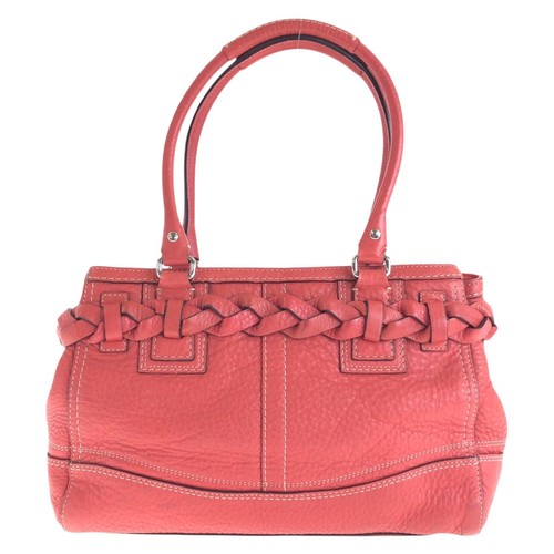 COACH Tote Bag Shoulder Bag Pink SilverHardware leather - Picture 2 of 10
