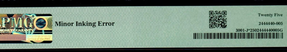 2013 $1 KANSAS CITY STAR NOTE MINOR INK ERROR PMG 25 Fr 3001-J* Key Star Error! - Image 4 of 4