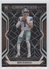 2020 Panini Obsidian Rookies Electric Etch Orange 37/75 Ben DiNucci #187 g2u