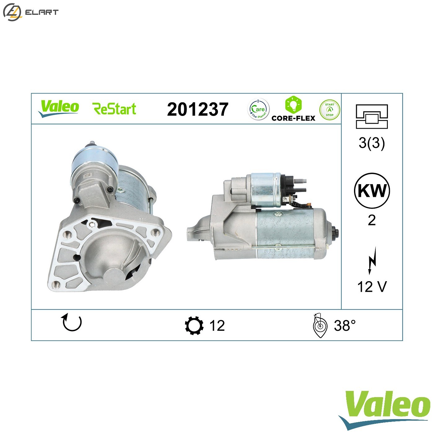 STARTER 201237 FOR RENAULT SCÉNIC/III/VAN/GRAND/IV TALISMAN/Grandtour KADJAR