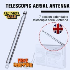 4 Section - Telescopic Aerial Antenna, For TV Radio DAB FMAM Replacement