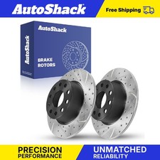 Rear Drilled Slotted Brake Rotors for 2019-2025 VW Jetta 2022-2023 Taos