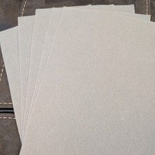 Pack of 5 Light Grey A4 Sized Felt Sheets for DIY Crafts and Art Projects