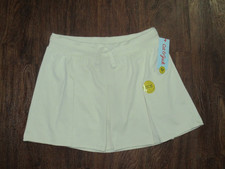 Cat  Jack Girl's Pleated Skort Size L 10/12 Flexible Drawstring Beige NWT