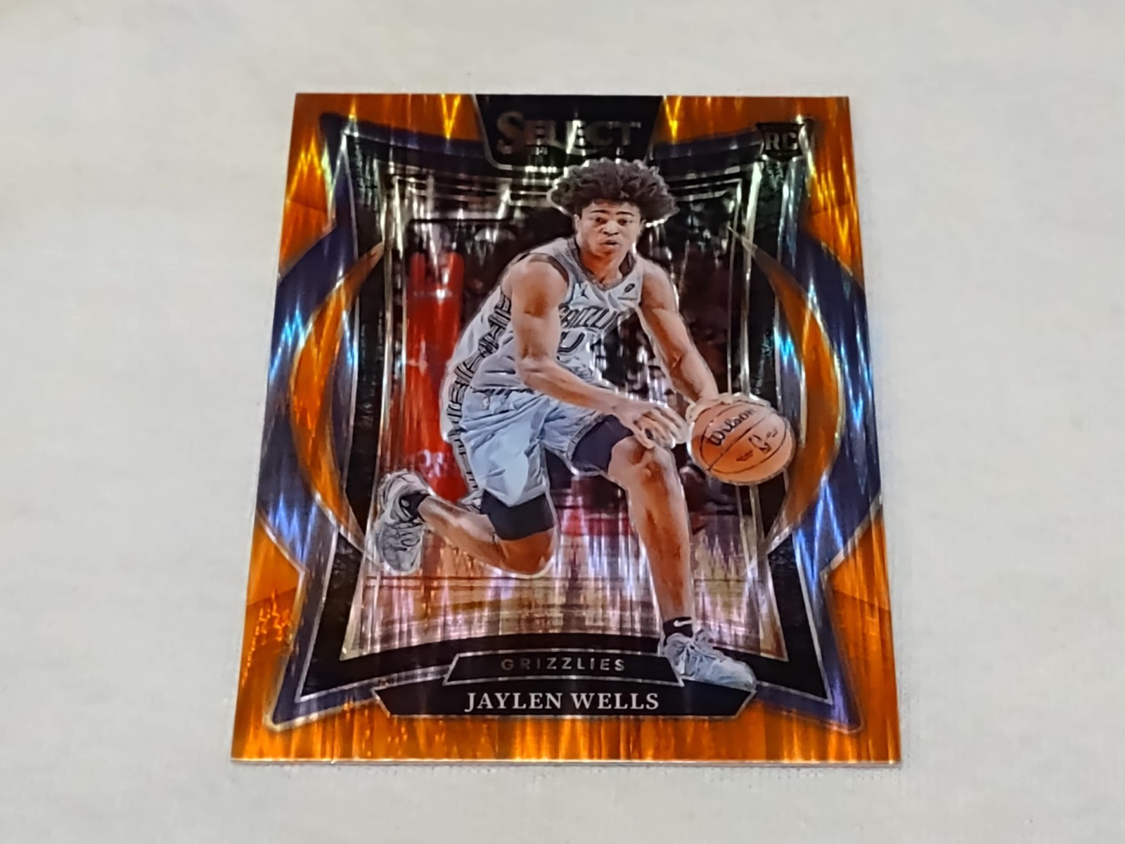 Jaylen Wells 2024-25 Panini Select Orange Flash Prizm #79 Rookie Parallel
