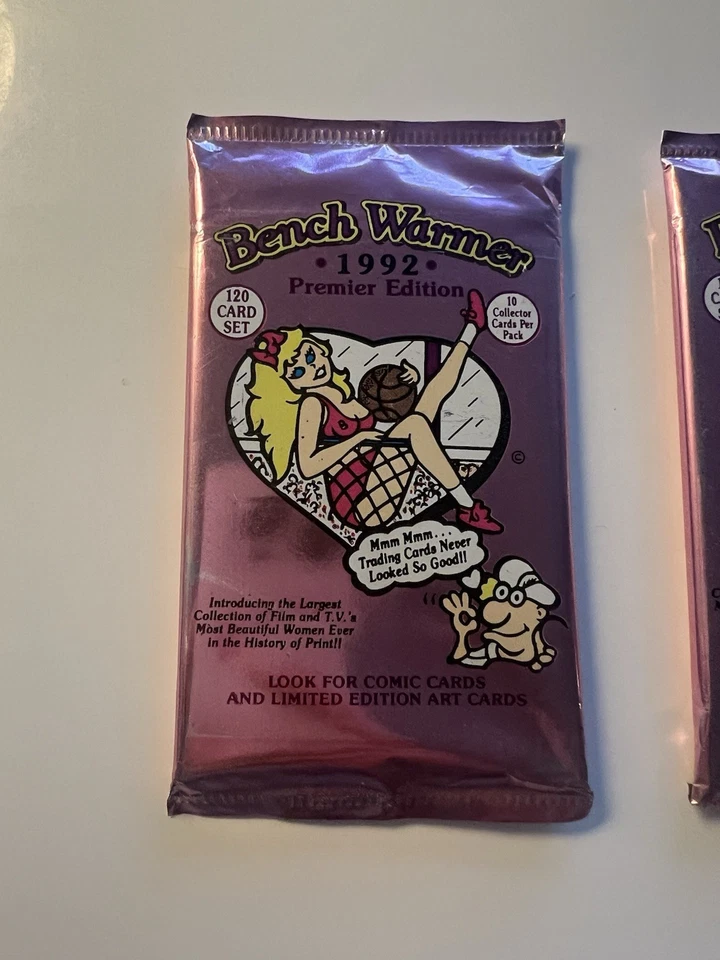 Paquetes de tarjetas coleccionables Bench Warmer 1992 edición Premier - 2 paquetes sellados Foto 2 de 3