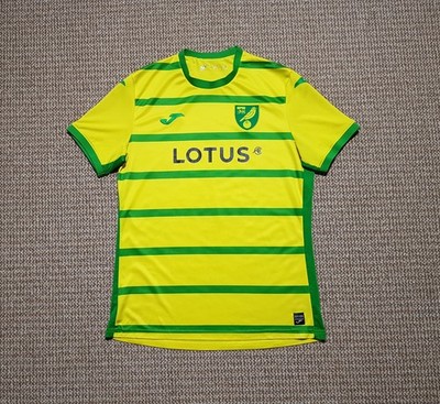 Joma Norwich City FC 2023-24 Lotus Football Soccer Jersey Shirt sz L