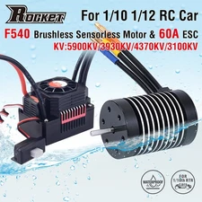 Rocket F540 Brushless Motor 5900KV 3930KV 4370KV 3100KV 60A ESC for 1/10 RC Car