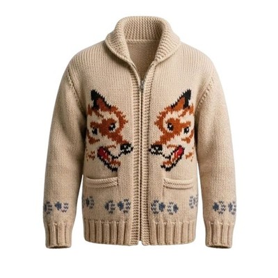 Ryan Gosling Wolf Cardigan  Project Hail Mary Ryland Grace Knitted Sweater