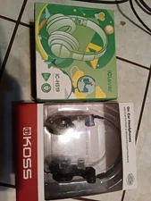 Koss-Headphones Sporta Pro Koss Foldable Sports Headphone+HS19 Blue & Red bundle