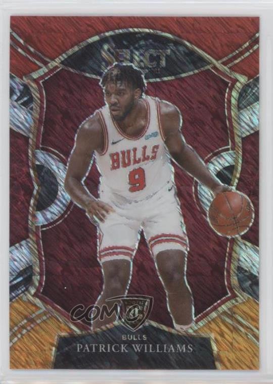 2020 Select Concourse Red White Orange Shimmer Prizm Patrick Williams #64 0b2r