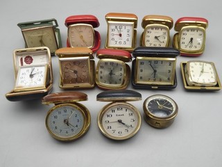 C Job Lot 11 Vintage Travel Alarm Clocks Europa Smiths Empire Estyma Spares