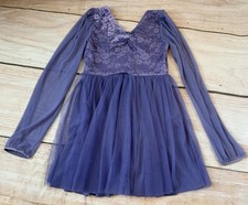 Girls Size Large Weismann Purple Lyrical Costume Dance