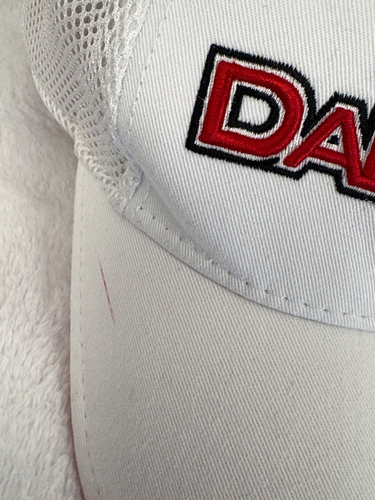 White/Red Dale Earnhardt Jr. Number 8 Budweiser Chase Authentics Strap Back Hat - Picture 6 of 6