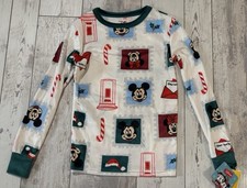 Disney Mickey  Minnie Mouse PJ Pajama Shirt size 10 - Long Sleeve - NEW