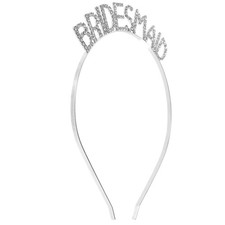 Delicate Bridesmaid Hairband with Crystal Letter Decoration