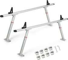 Pickup Truck Ladder Rack 71 Width 800 Lbs Non-drilling Aluminum Truck Bed Rack