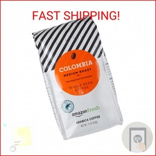 Amazon Fresh Colombia Whole Bean Coffee, Medium Roast, 12 Ounce 14.56 per pound