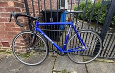 Blue 56" Ribble Bik 7005 Audax Carbon Forks Alum + Campag/Mavic wheels 18 spd