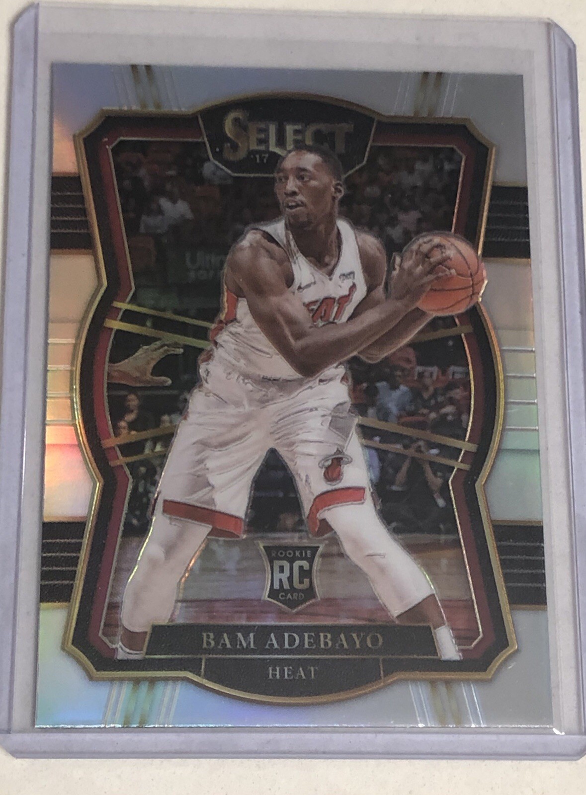 2017-18 Panini Select BAM ADEBAYO Premier Level Silver Prizm Rookie Miami Heat