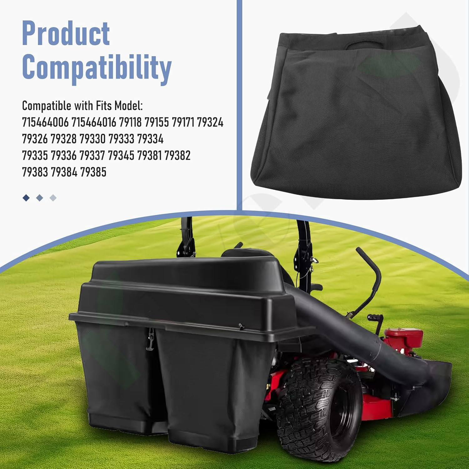 Braveboy 110-6674 GT4000 Grass Bag Compatible with Toro Zero Turn Lawnmowers 791