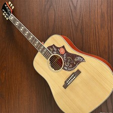 New Satin Natural Solid Spruce Top Acoustic Guitar Rosewood Back Sides with EQ