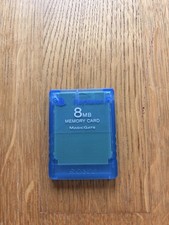 Sony PlayStation 2 Memory Card Speicherkarte-  8MB Transparent Blau