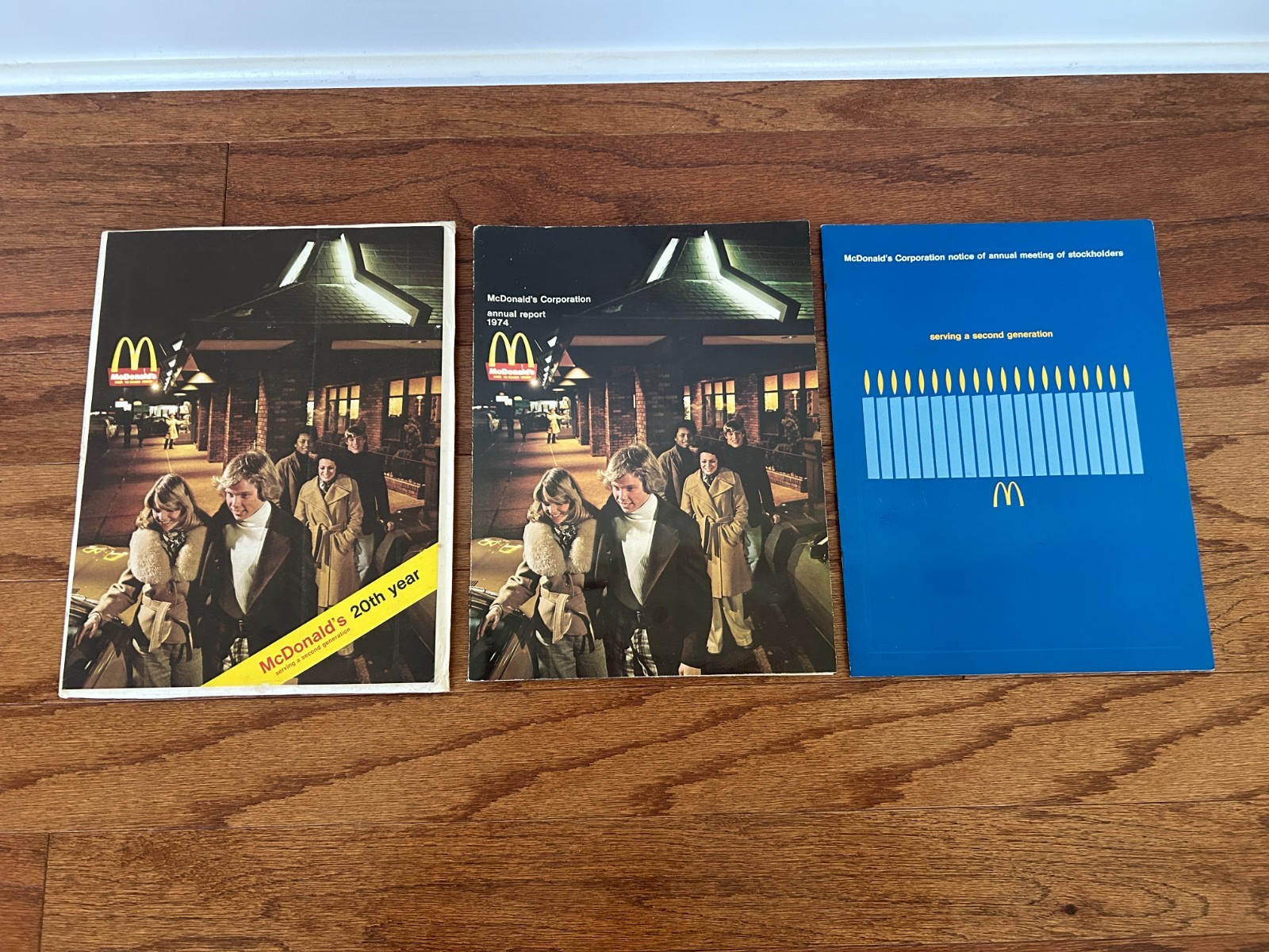 1974 Vintage "mcdonald's" {annual Report/stockholders Meeting} Books Lot, Rare!