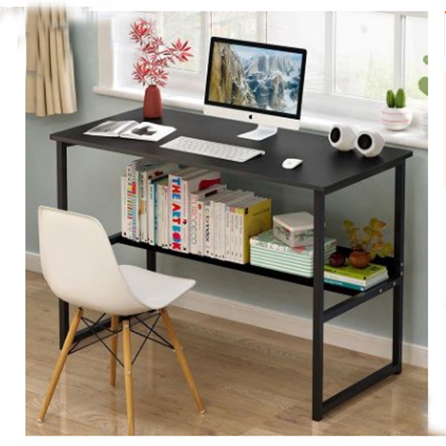 Industrial Writing Desk Office Furniture Wooden Top Console Table