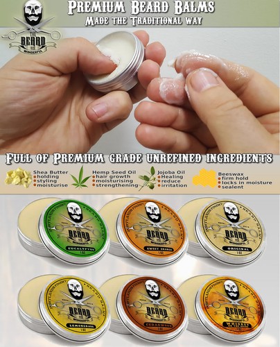 Bálsamo para barba para hombre 30 ml sin perfume domesticación estilo aseo acondicionamiento cuidado barba - Imagen 3 de 12