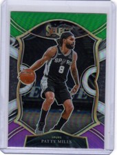 2020-21 Panini Select Concourse Patrick Mills Patty #48 Green White Purple Prizm