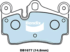 Brake Disc Pad Set Bendix DB1677 4WD For AUDI Q7 4LB PORSCHE CAYENNE VW TOUAREG - Picture 1 of 2