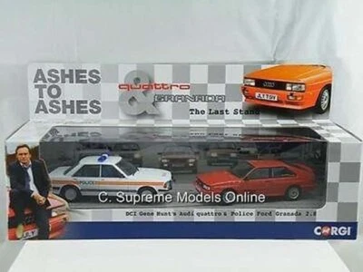 CORGI ASHES TO ASHES DCI GENE HUNT'S AUDI QUATTRO & GRANADA POLICE SET CC02799