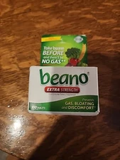 Beano Extra Strength, Gas Prevention and Digestive Enzyme, 100 Count   Exp 3/26