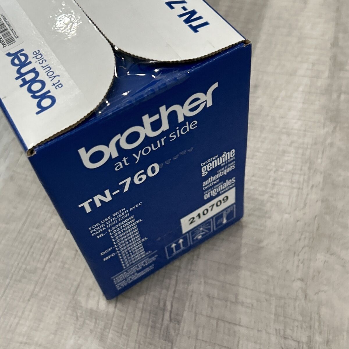 NEW Genuine Brother TN760 TN-760 Black High Yield Toner NEW Genuine Brother TN760 TN-760 Black High Yield Toner