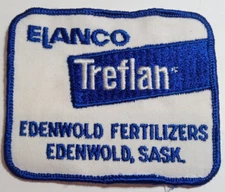 Vintage Elanco Treflan Edenwold Fertilizers Ltd. Patch Badge Crest