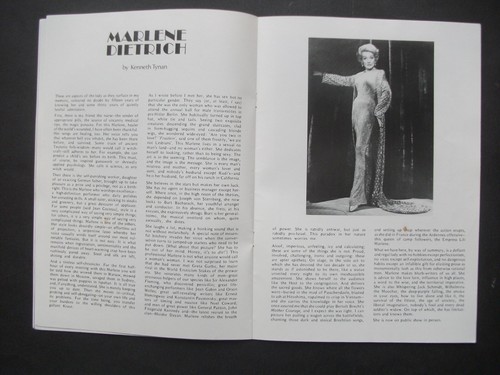 MARLENE DIETRICH KONZERTPROGRAMM MERVYN CONN COCTEAU HEMINGWAY TYNAN 1975 - Bild 7 von 8