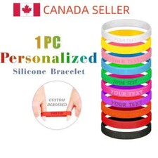 Custom Silicone Wristbands Personalize Rubber Bracelets Events Motivation