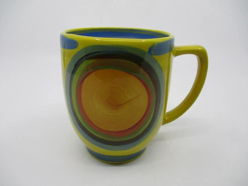 GAIL PITTMAN CREATION YELLOW MUG - 4 1/4"   0611I
