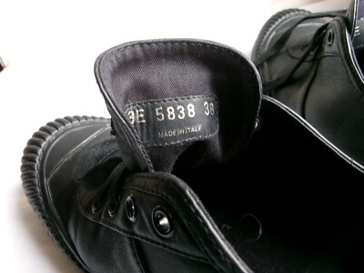 PRADA［伊］／038／size ５1/2 Prada sneakers lace up low top leather size 38 made in Italy