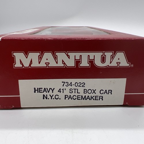 Mantua 734-022 HO Heavy NYC 174479 41' Box Car RTR Pacemaker Red/ Light Gray -q - Picture 4 of 4