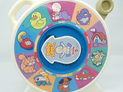 Mattel Baby Says….See 'N Say Activity Wheel Pull Toy Vintage 1993