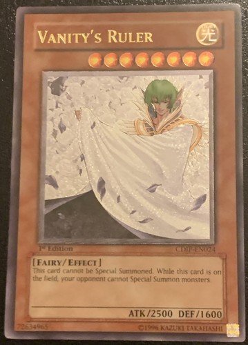 Yu-gi-oh! Vanity Ruler Ultimate Rare 1st Edition CyberDark Impact CDIP ...