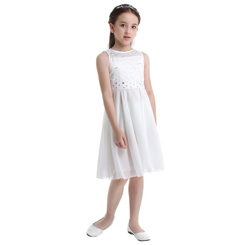 UK Kid Girls Evening Party Dress Easter Pageant Bridesmaid Formal Prom Ball Gown - Picture 52 of 64