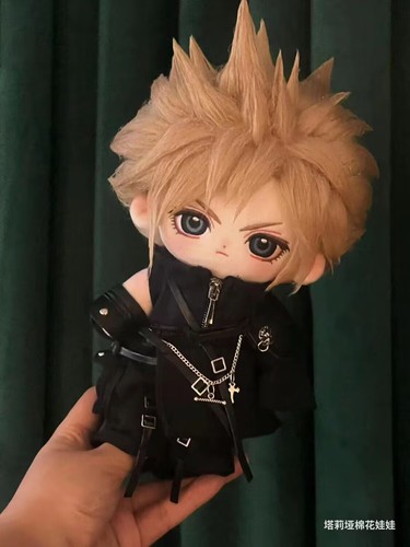 Cloud Strife 20CM Puppet Figure Plush Doll Cosplay Toy Clothes Dress Up Plushie - Picture 5 of 8