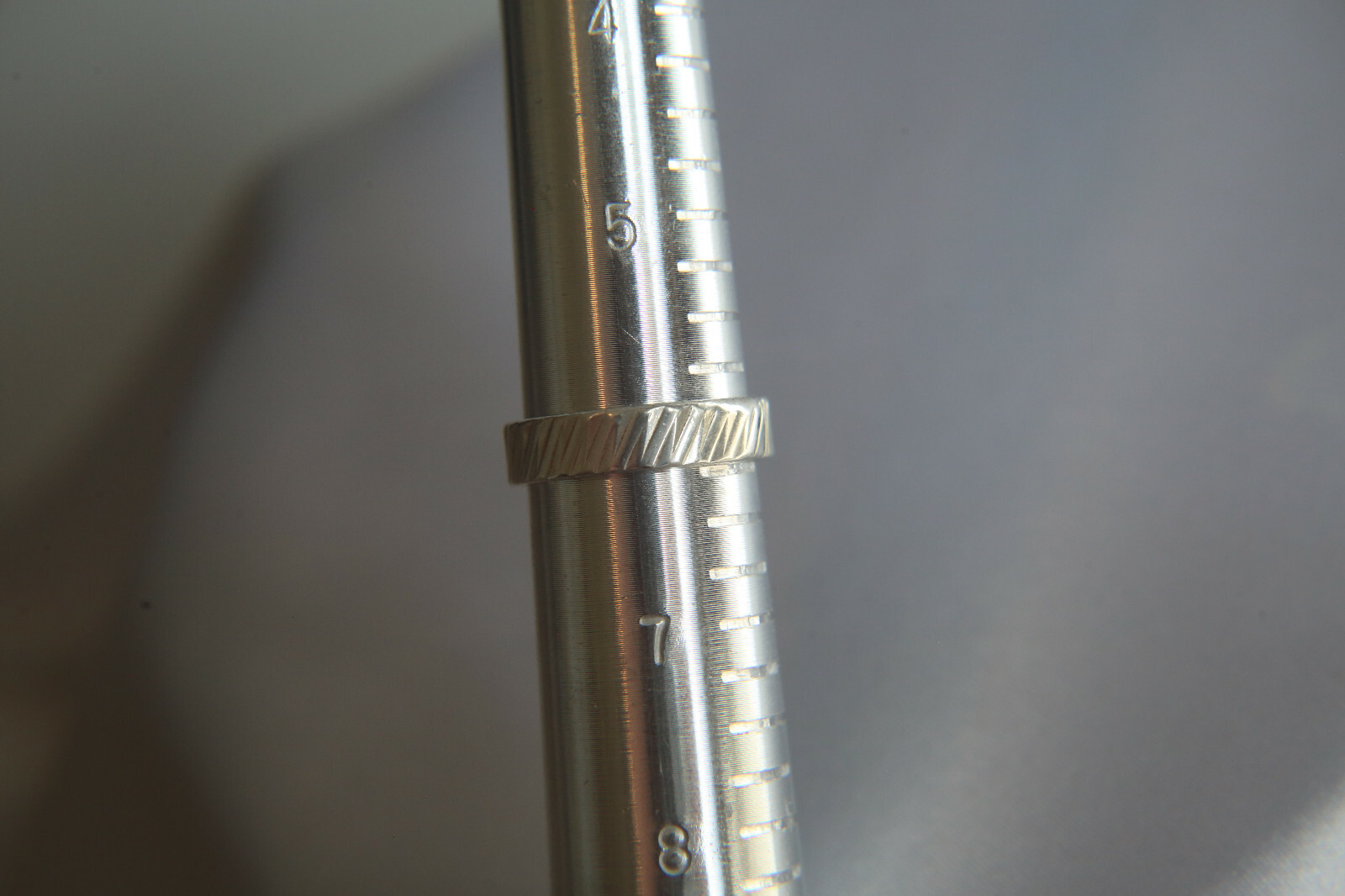 Sterling Silver 925 Pattern Detail Solid Wedding … - image 10