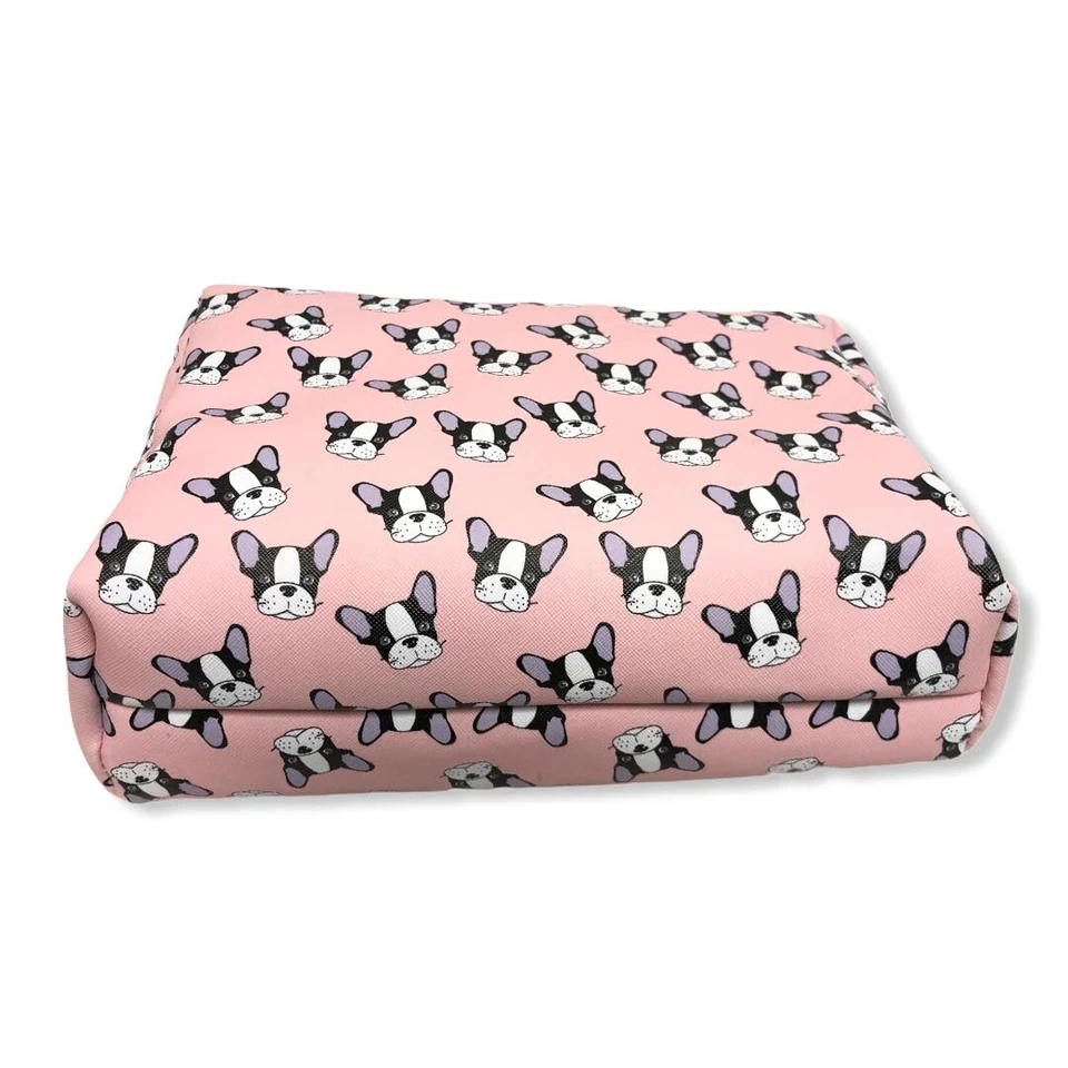 Bolso organizador de viaje cosmético portátil rosa Magical Dog Danielle Creations, Foto 4 de 4