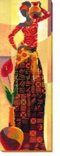 Bead embroidery kit Africa-1 needlework kit Art canvas beadwork pattern